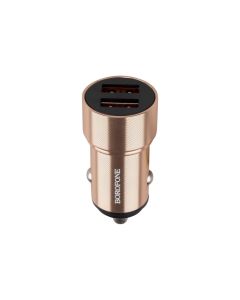Автомобільний зарядний пристрій Borofone BZ19A 1USB QC Золотий (Gold)