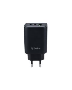 Зарядний пристрій Gelius Power Pulse GP-HC057 (2 USB-C + USB) 65W Чорний (Black)