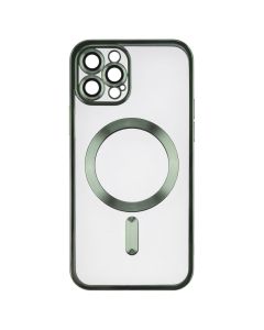 Чохол накладка для iPhone 12 Pro WAVE Metal Matte Case with Magnetic Ring MagSafe Зелена (Green)
