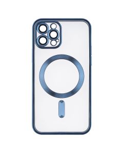 Чохол накладка для iPhone 12 Pro WAVE Metal Matte Case with Magnetic Ring MagSafe Синя (Blue)