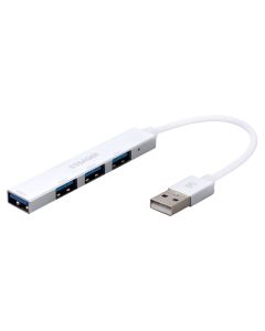 USB Хаб Essager Fengyang 4in1 Сплітер (EHBA04-FY10-P) Серебряный (Silver)