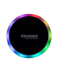 Автотримач Essager Neon (EZJCX-NH01-Z) Магнітний з бездротовою зарядкою Чорний (Black)