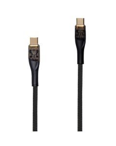 USB кабель Essager Interstellar Type-C to Type-C 100W 1м (EXCTT1-XJ01-P) Чорний (Black)
