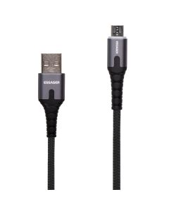 USB кабель Essager LED Light Mini-USB 2.4A 1м (EXCM-XG0G) Чорний (Black)