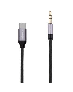 Кабель AUX Essager E02 3.5 to Type-C (EZJE02-0G) Сірий (Grey)