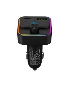 Fm-модулятор Hoco E81 Fantasy PD30W+QC3.0 Bluetooth Чёрный (Black)