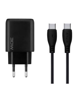 Зарядний пристрій Proove Silicone Power 2 (USB-C) PD20W+ кабель Type-C to Type-C Білий (White)