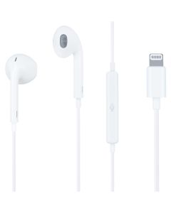 Навушники з мікрофоном Apple iPhone EarPods with Mic Lightning (MWTY3ZM/A) Білі (White)