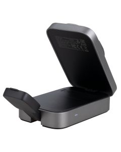 ЗП бездротовий Acefast E22 desktop 3in1 Сірий (Metal Grey)