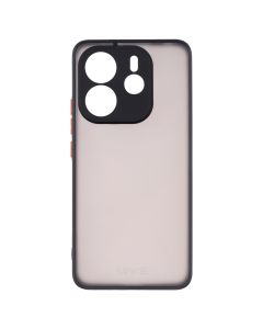 Чехол накладка для Xiaomi Redmi Note 14 Frame MakeFuture Черный (Black)