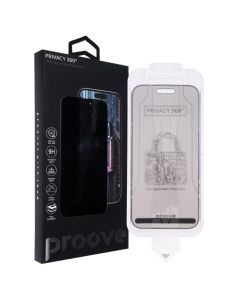 Захисне скло для iPhone 14 Pro/15/16 Proove Privacy 360 Installation Box Чорне (Black)