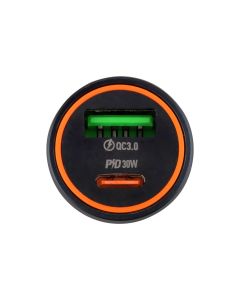 Borofone BZ32A (USB-C+USB) QC/PD30W Сірий (Grey)