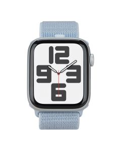 Смарт-годинник Apple Watch SE 2024 GPS 44mm Silver Aluminium Case with Sport Loop (MXET3QH/A) Синій (Blue Cloud)