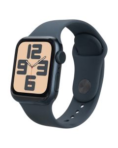 Смарт-годинник Apple Watch SE 2024 GPS 40mm Midnight Aluminium Case with Sport Band- M/L (MXE73QH/A) Чорний (Midnight)