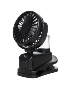 Вентилятор портативний F7 зі зволоженням Чорний (Black)