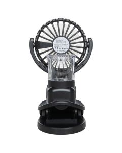 Вентилятор портативний F7 зі зволоженням Чорний (Black)