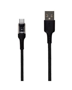 USB кабель Yoki Cyber YK-CY23 Type C 3A 1.2м Чорний (Black)