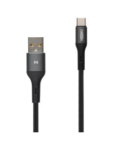 USB кабель Yoki LED YK-LE17 Type C 3A 2м Чорний (Black)