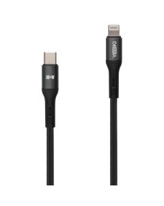 USB кабель Yoki LED YK-LE17 Type C to Lightning 30W 2м Чорний (Black)