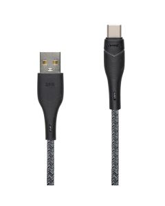 USB кабель Yoki RGB YK-RG24 Type C 3A 1.2м Чорний (Black)