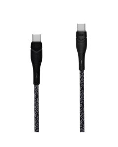 USB-кабель Yoki RGB YK-RG24 Type C к Type C 60W 1.2м Черный (Black)