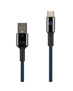 USB кабель Yoki Smart YK-SM31 Type C 3A 2м Синій (Blue)