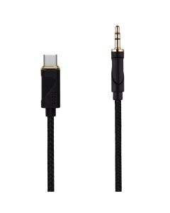 Кабель AUX Hoco UPA30 3.5 to Type-C 1м Чорний (Black)