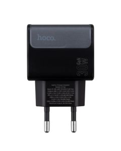 Зарядное устройство Hoco CS73A (1USB + 1USB-C) 30W Черный