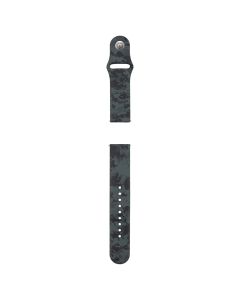 Ремінець для годинника Universal 22 мм Sport Band Camouflage Pixel Чорний (Black)