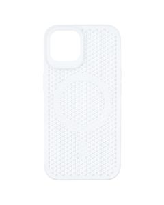 Чехол накладка для iPhone 15 TPU+PC AeroCool MagSafe Белый (White)