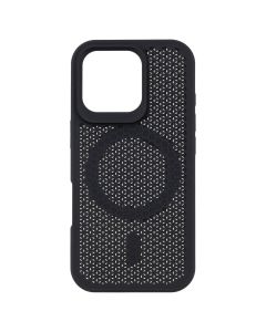 Чехол-накладка для iPhone 16 Pro TPU+PC AeroCool MagSafe Черный (Black)