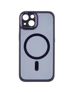 Чохол накладка для iPhone 13 TPU+PC+Metal Calais MagSafe Фіолетова (Deep Purple)