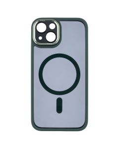 Чохол накладка для iPhone 13 TPU+PC+Metal Calais MagSafe Зелена (Green)