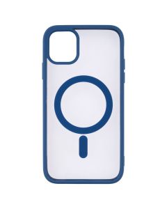 Чохол накладка для iPhone 11 NEW TPU Color MagSafe Синя (Navy Blue)