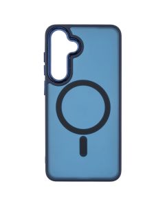Чохол накладка для Samsung S25 Plus TPU+PC Space II Color Matte MagSafe Синя (Dark Blue)