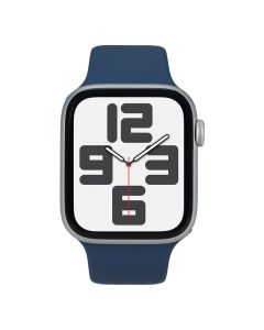 Смарт-годинник Apple Watch SE GPS 44мм Silver Aluminium Case with Denim Sport Band - M/L (MXER3QH/A)