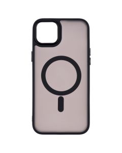Чохол накладка для iPhone 15 Plus MagSafe MATTE Чорна (Black)