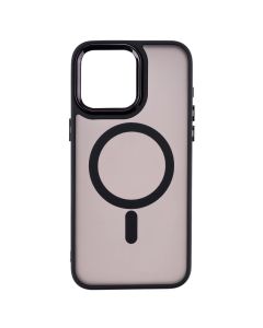 Чехол накладка для iPhone 15 Pro Max MagSafe MATTE Черный (Black)