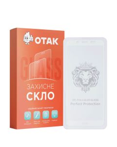 Захисне скло для Xiaomi Redmi 6A 3D Біле (White)