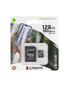 Карта пам'яті MicroSD Kingston 128Gb Class 10 UHS-1 +адаптер