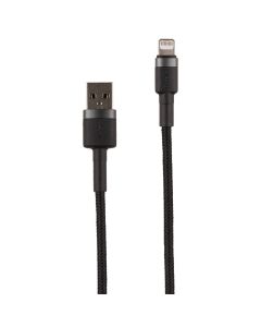 USB кабель Baseus Cafule Lightning 2.4A 1м Чорний (Black)