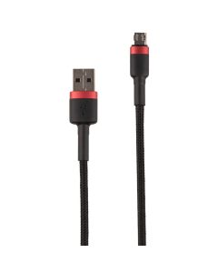 USB кабель Baseus Cafule 2.4A Micro USB 1м Чорний (Black)