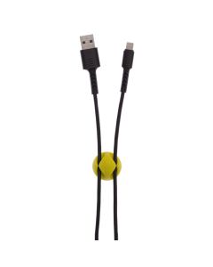 USB кабель Pixus Soft Чорний (Black) Lightning 2.1A Чорний (Black)