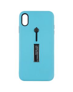 Чохол накладка для iPhone Xs Max Kickstand Soft Touch Блакитна (Blue)