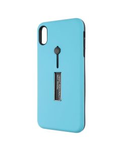 Чохол накладка для iPhone Xs Max Kickstand Soft Touch Блакитна (Blue)