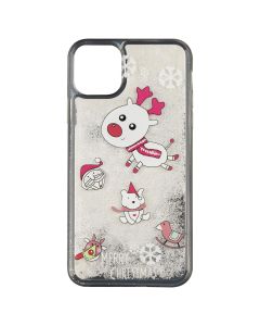 Чохол накладка для iPhone 11 Pro Max NEW YEAR Снігопад Прозора (Transparent)