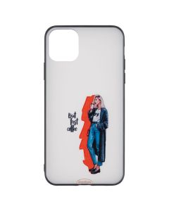 Чехол-накладка для iPhone 11 Pro Max ForFun But first coffee