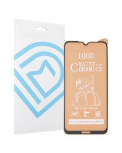 Захисне скло для Xiaomi Redmi Note 8 DM Ceramics Matte 3D Чорне (Black)