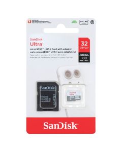 Карта пам'яті MicroSD SanDisk Ultra 32Gb Class 10 UHS-1 + адаптер