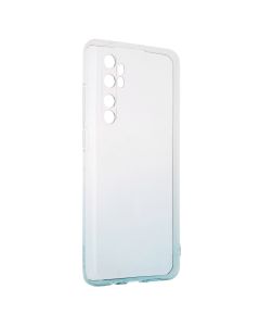 Чохол накладка для Xiaomi Mi Note 10 Lite Gradient Design Прозора Бірюзова (Transparent Turquoise)